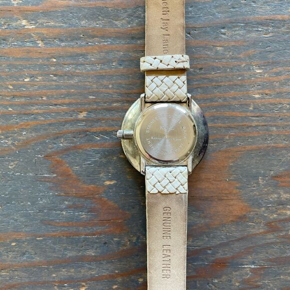 Kenneth Jay Lane Watch and Leather Wrist Band EUC main image 5